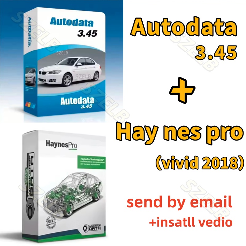 Auto Repair Shop Software - 最新のAutodata 3.45+haynes pro（vivid 2018）オフライン自動車修理ソフトウェア、ダウンロードリンクとインストールビデオ付きで送信