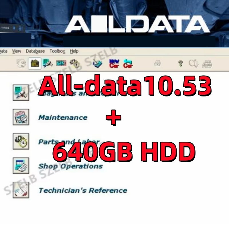 Auto Repair Shop Software - 最新の10.53版Alldataは2014年版に更新され、640GB HDD、3.0 USB、最新の2014Vオフライン修復ソフトウェアが付属しています。ダウンロードリンクまたはHDDを送ってください。