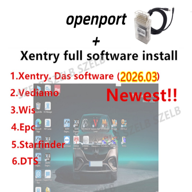 Auto Repair Shop Software - xentry 03.2026 フルソフトウェア openport J2534 メルセデス・ベンツ診断用