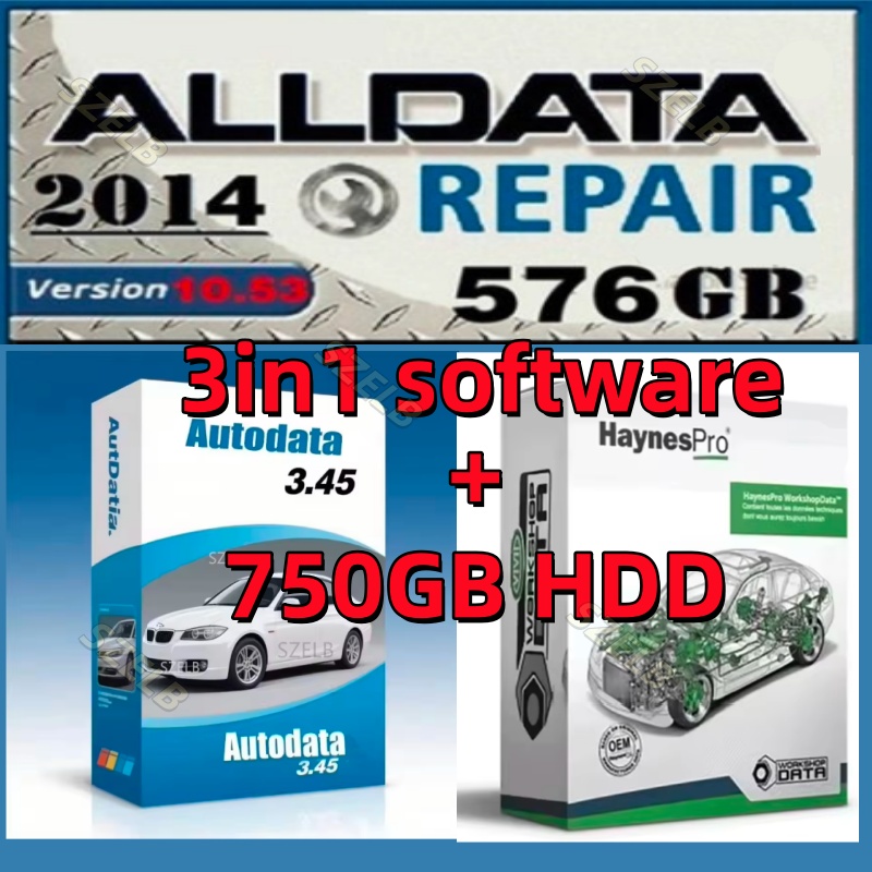 Auto Repair Shop Software - 最新のオフライン版 Alldata10.53+Autodata 3.45+hay nes pro（ vivid