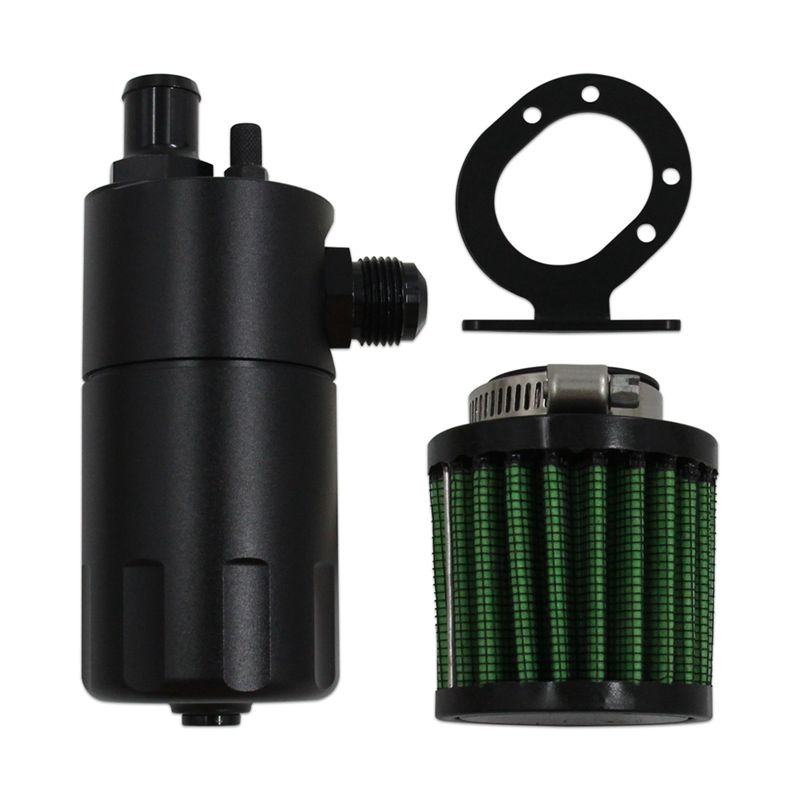 Oil Drain Tank - AN10 バッフル付きオイルキャッチ缶 ユニバーサルレーシングオイルキャッチ缶 ブリーザータンク付きオイルキャッチ缶-AU62