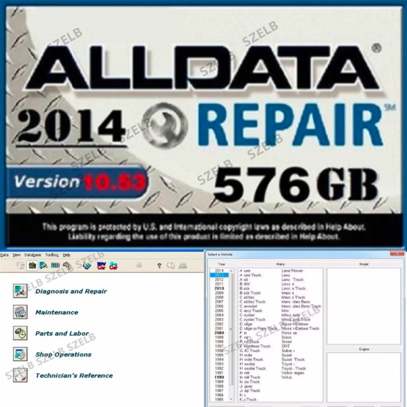 最新のAlldata 7in1ソフトウェア（オフラインAut - Auto Repair Shop Software のレビューと価格