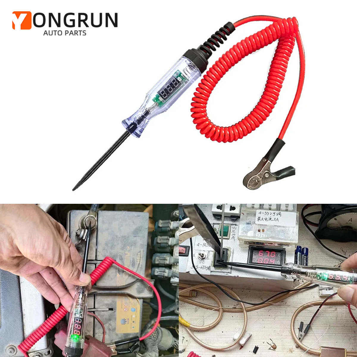 6V-24V/5V-90V 自動車回路テスター デジタルディ - Car Diagnostic Tool のレビューと価格
