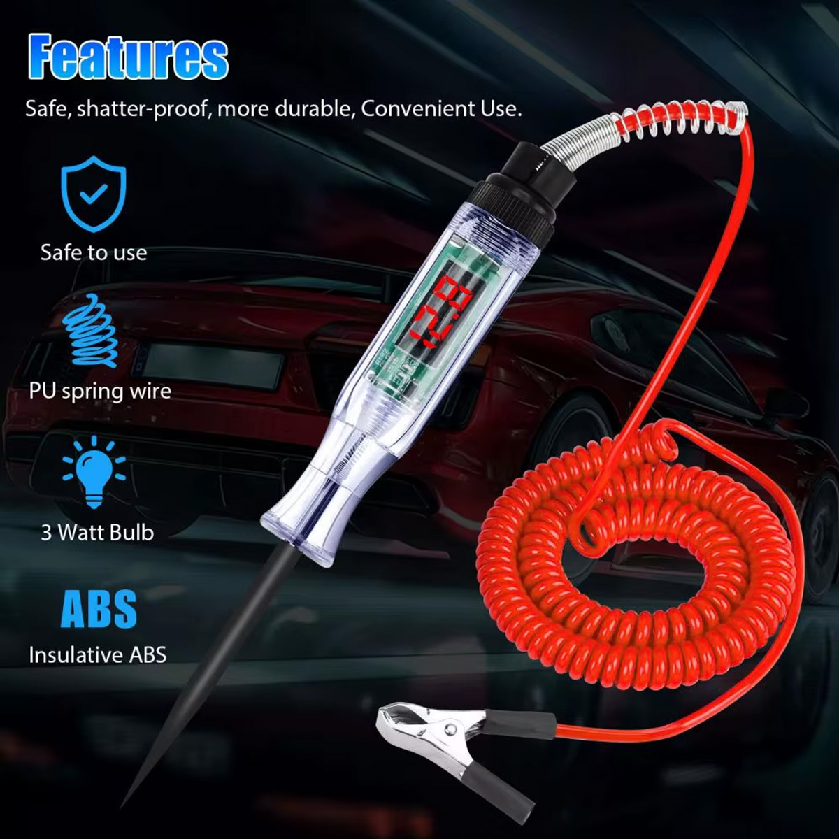 6V-24V/5V-90V 自動車回路テスター デジタルディ - Car Diagnostic Tool のレビューと価格
