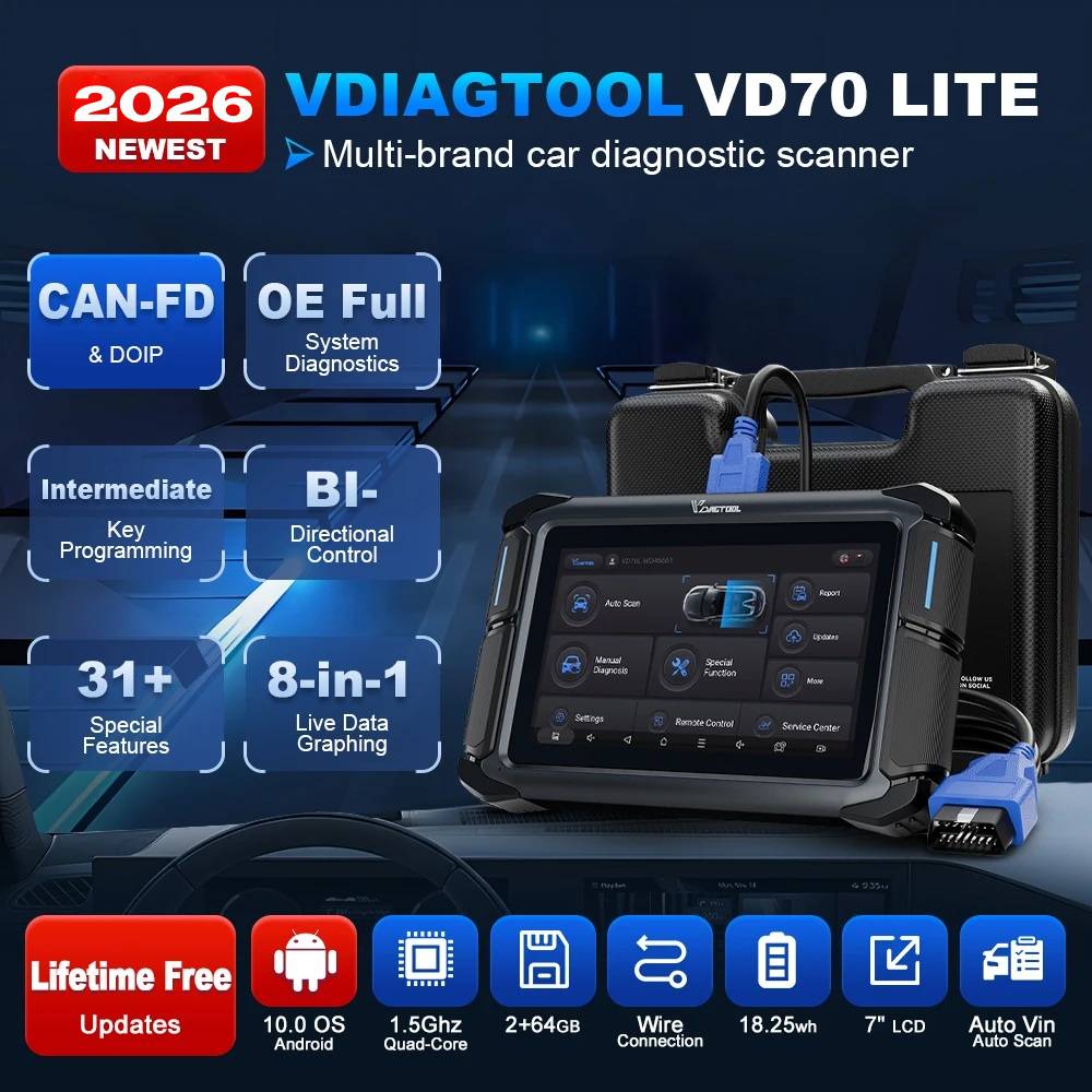 EU在庫 VDAIGTOOL VD70 Lite ユニバーサ - Car Diagnostic Tool のレビューと価格