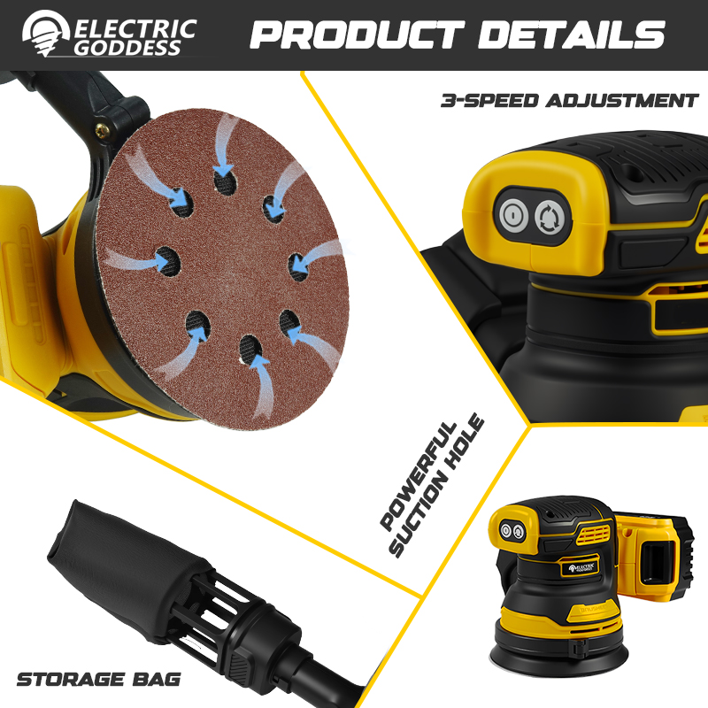 電気女神ブラシレスサンダーディスク 8000rpm Dewa - Orbital Polisher Da のレビューと価格