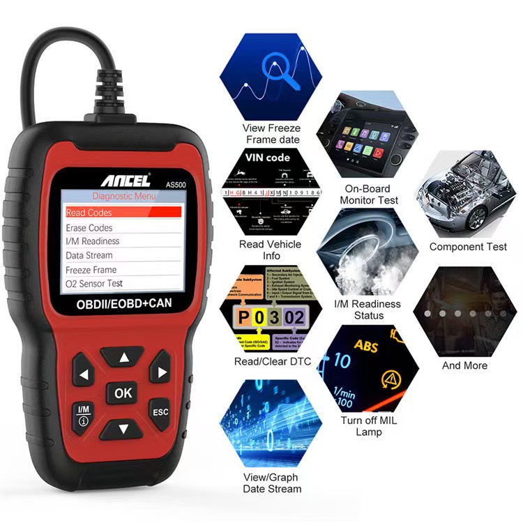 すべてのOBDII機能、多言語対応、自動車エンジンアナライザ - Car Diagnostic Tool のレビューと価格