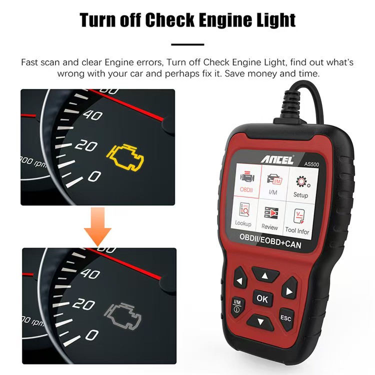 すべてのOBDII機能、多言語対応、自動車エンジンアナライザ - Car Diagnostic Tool のレビューと価格
