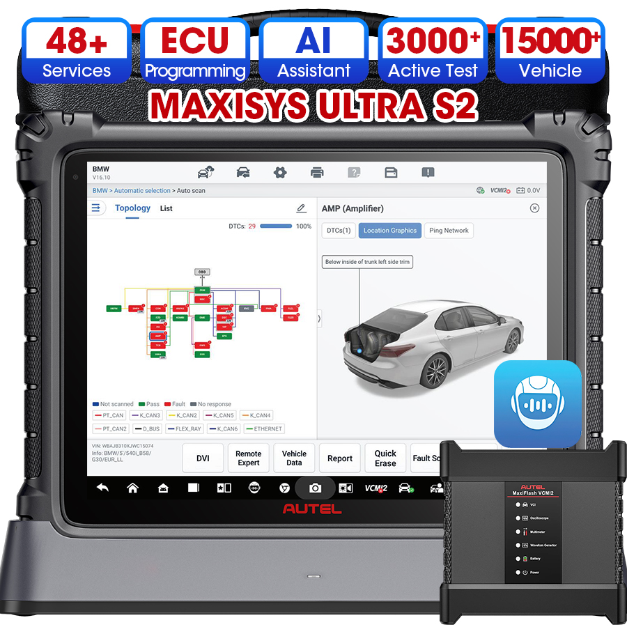 Autel Ultra S2 AIアシスタント 大型タッチス - Car Diagnostic Tool のレビューと価格