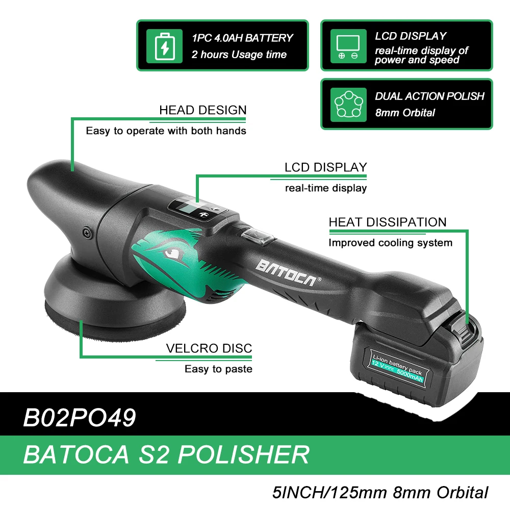 バトカ S2 4.0Ah コードレスカーポリッシャーセット  - Orbital Polisher Da のレビューと価格